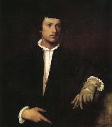 TIZIANO Vecellio Those who wear gloves oil